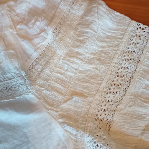 Loft Size XXL Cream Knit Lace Top (EUC) - Picture 4 of 9
